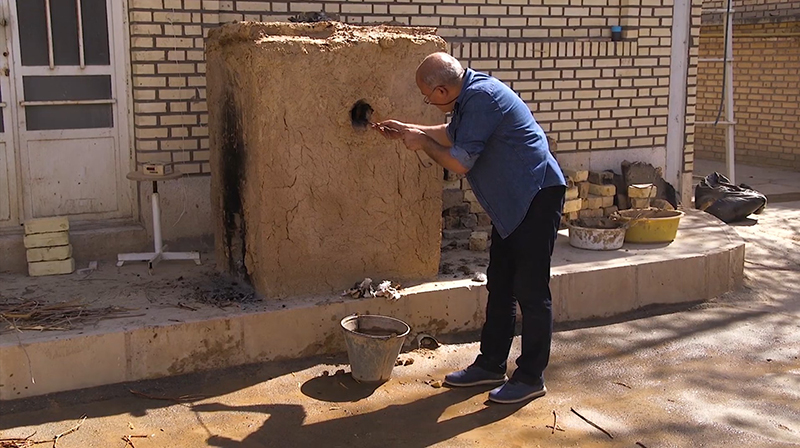 Reduction kiln used by the potter