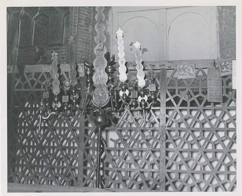 Interior of the tomb of Emamzadeh Yahya